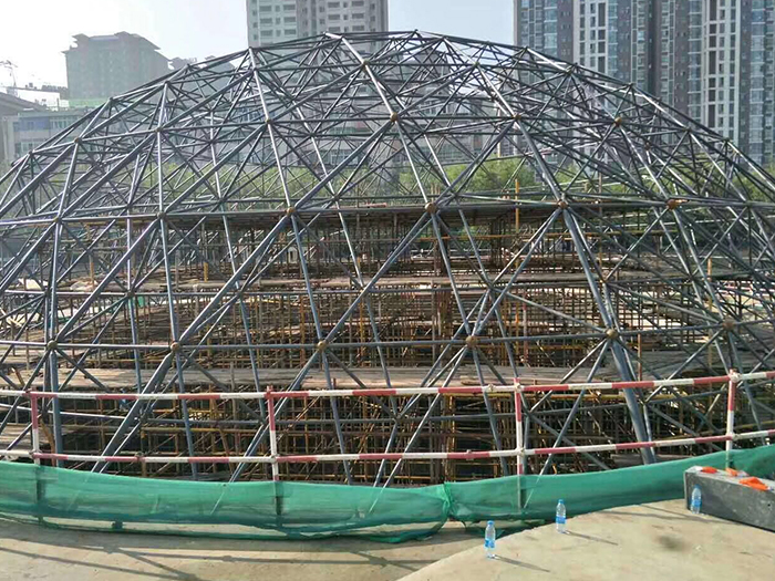 长乐球形网架钢结构施工